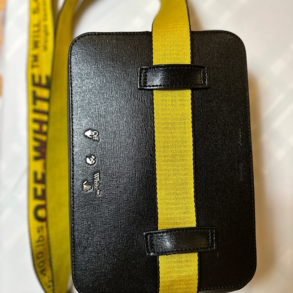 Off-White Black Binder Diagonal Stripe Belt Bag - Picture 4 of 6